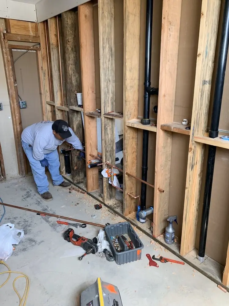 Commercial rough-in plumbing for Gas Line Repair in Marietta